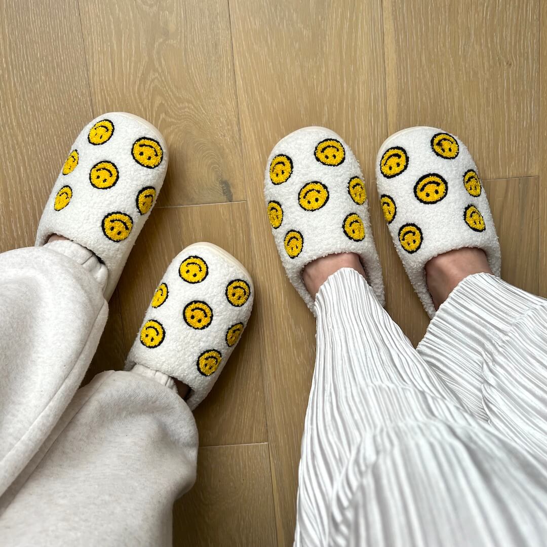Mini Happy Face Slides Slippers