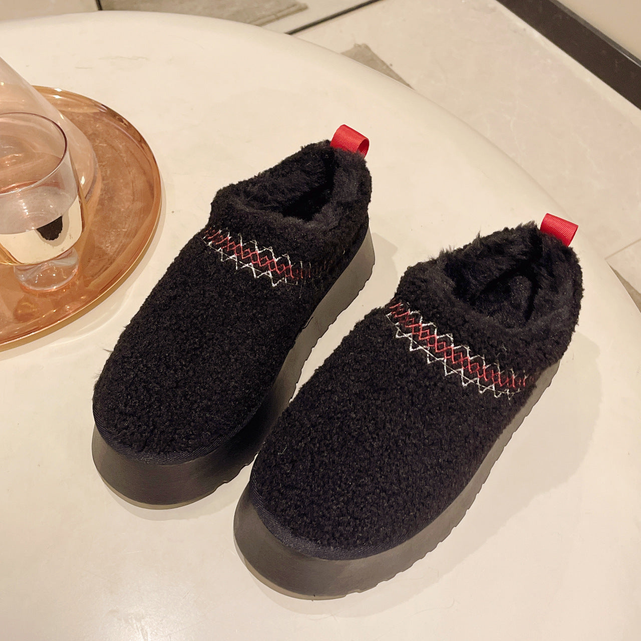 Sherpa Platform Slippers